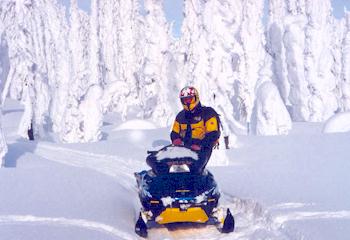 Snowmobiling